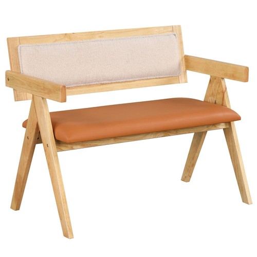 Costway rubber wood dining - rubber,