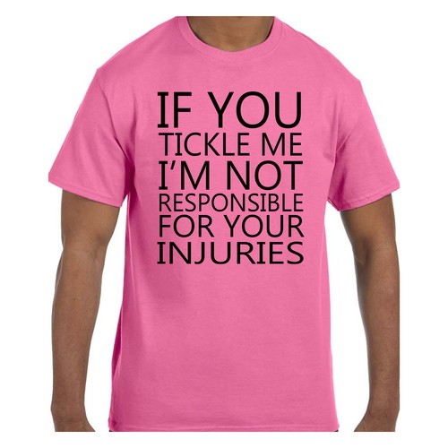 Funny tshirt tickle m - i'm, not