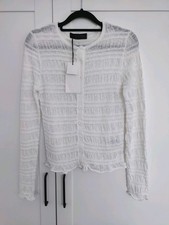 Zara White Honeycomb Knit