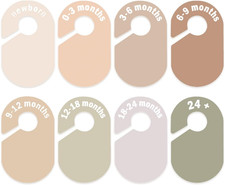 Baby Closet Divider, Baby Wardrobe Organizer, Double-Sided Design, Nursery Decor