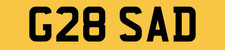 G28 SAD QUALITY OLD PRIVATE CAR REG NUMBER FEES PAID - SA SD SADIE SADIA SADDY