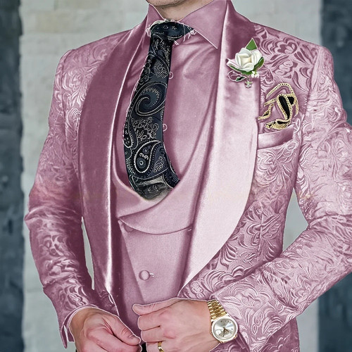 Jacquard men pcs suit set - 3,