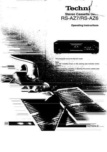 Technics az6 az7 - technics, rs-az6
