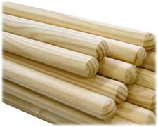 Wooden Broom Mop Handles 1.2 Meter x 22mm Thick Brush Flower Support Flag Pole 