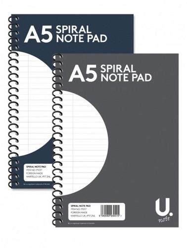 Spiral notepads ruled - a5,