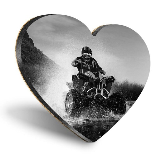 Heart mdf coasters atv - -, bw