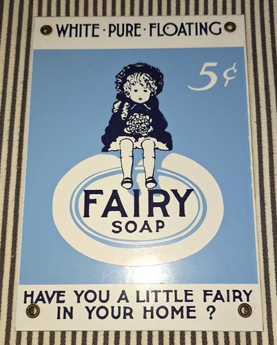 Vtg fairy soap sign - vtg,