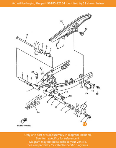 Yamaha nut self locking - yamaha, self-locking