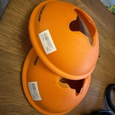 Set of 8  Football Training Field Boundary Markers Sports Day Space Marker Discs