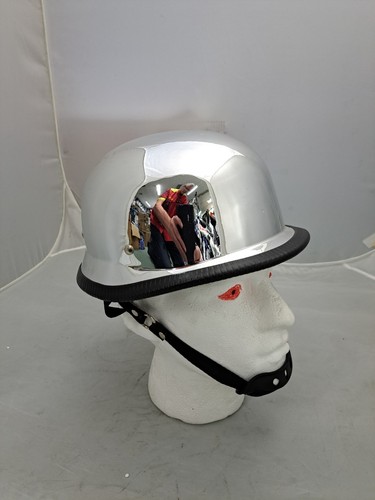 German style helmet chrome - german,