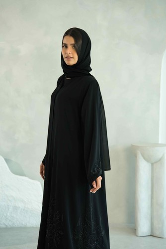 Black artisan abaya - artisan,