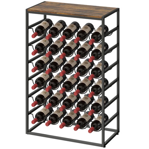 Homcom bottles wine rack - bottles, 6