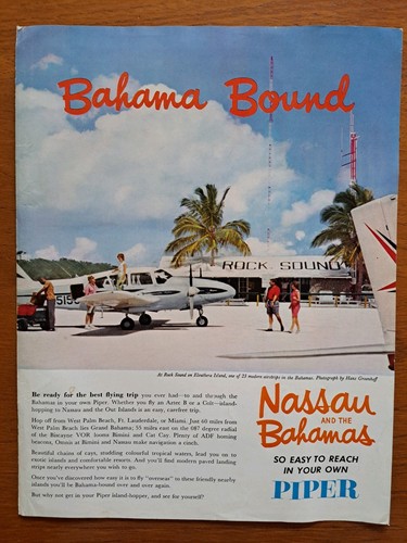 Bahama bound piper aircraft - bahama,