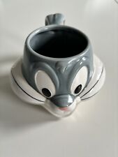 Warner Brothers Bugs Bunny Head Ceramic Mug Cup Looney Tunes 3D Displayed Only