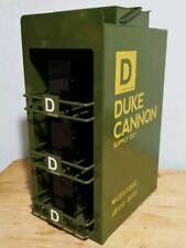 DUKE CANNON SUPPLY CO. METAL ARMY GREEN SOAP DISPLAY 3 TIER ADVERTISING