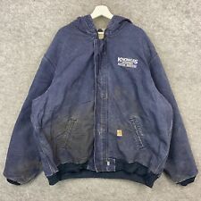 Carhartt Jacket Mens 3XL Blue Flame Resistant Bomber Work Quilt Lined FR HRC 4