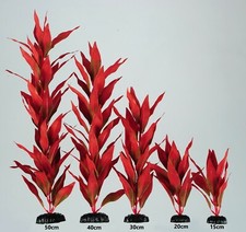 Red silk aquarium - red,