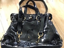 Yves Saint Laurent Black Croc