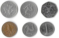 Group of 7 coins of Isle Of
