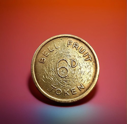 Bell fruit token pence - bell-fruit, 2½