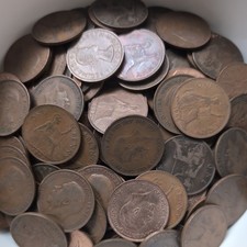 10 OLD ENGLISH PENNIES