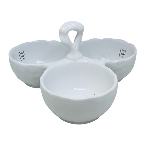 Ceramic dip bowls 3pc set - dip,