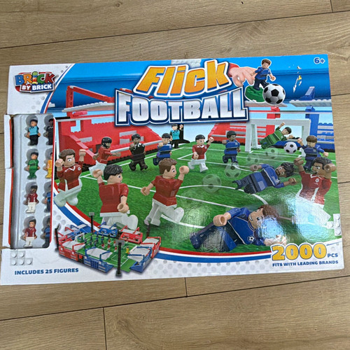Brick flick football - by,