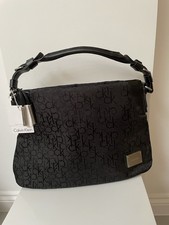 Calvin Klein Black Jacquard Logo Shoulder Bag New With Tags