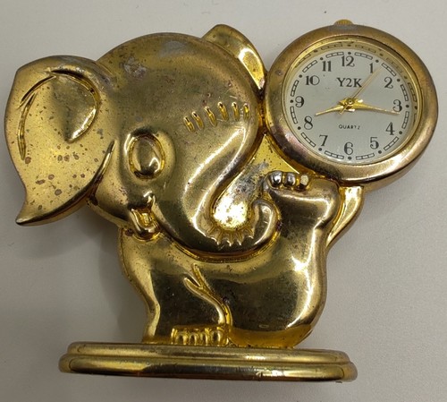 Y2k quartz elephant miniature - y2k,
