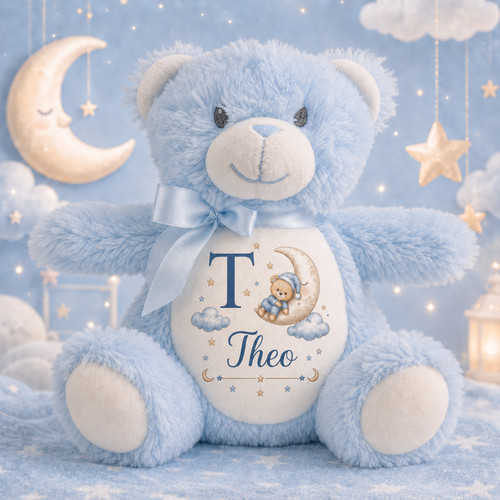 Personalised baby girl teddy - personalised,