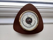 VINTAGE TRIANGULAR BAROMETER. 4" by 4". WEST GERMANY. IN GOOD WORKING CONDITION 