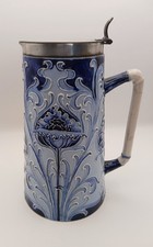 Early William Moorcroft for James Macintyre & Co. Florian Ware lidded Pitcher.