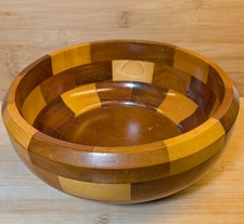 Vintage Wooden Segmented Bowl