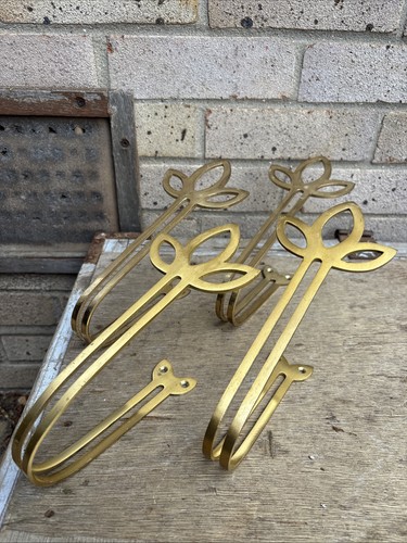 Vintag brass curtain tie backs - brass,