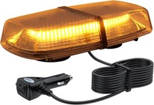 Justech 72 LED Amber Beacon 18W Car Emergency Light Flashing 72 LEDS, Orange 
