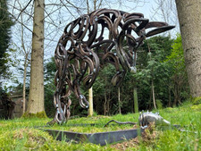 Handmade Horseshoe Fox