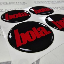 BOLA Centre cap gel badges - Various Sizes (Set of 4)