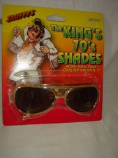 ELVIS PRESLEY super sunglasses, gold frames, in original packaging