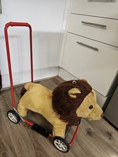 Vintage Retro Lion on wheels