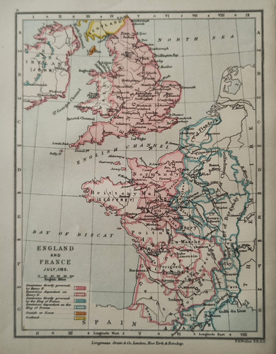 Original 1899 antique map - 1899,