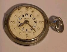 Beautiful Vintage Smiths Braille Mechanical Pocket Watch For Repairs 