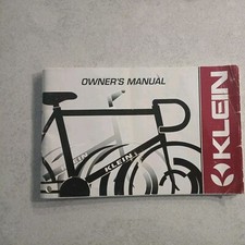 Klein Bikes Owners Manual 1993