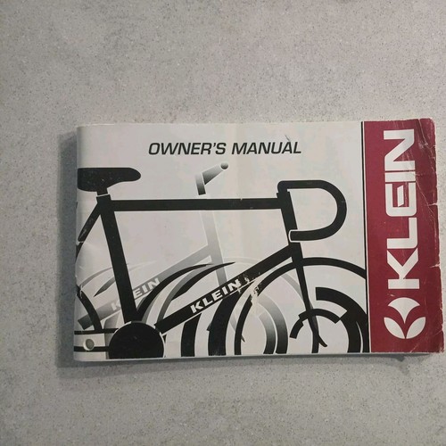 Klein bikes owners manual - owners, 1993