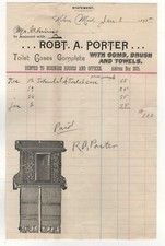 1895 R. A. PORTER TOILET CASES