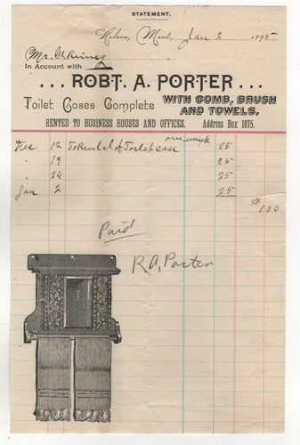 1895 porter toilet cases - porter,