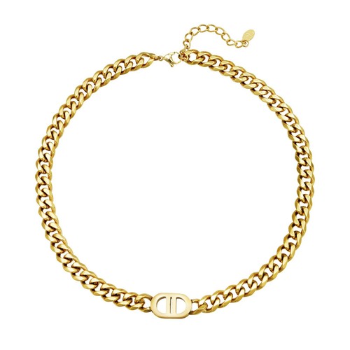 18ct gold plated chunky - 18ct, chain