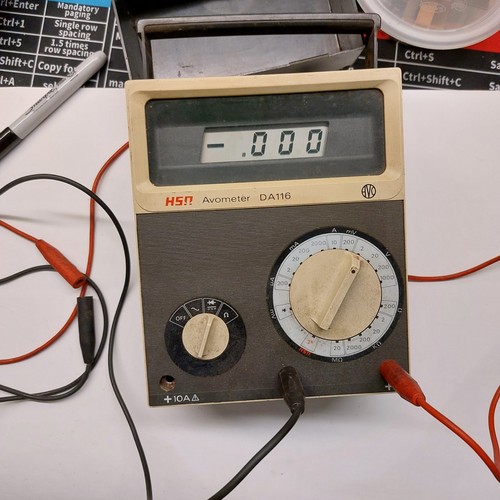 1978 vintage avo avometer - 1978,