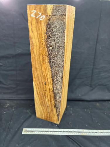 Green oak block plinth - oak,