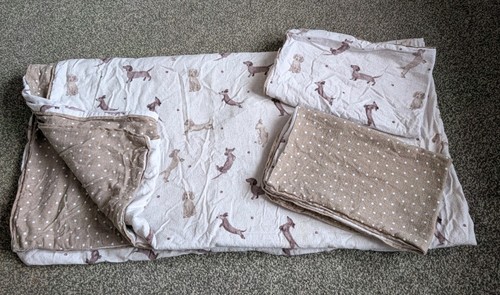 Brushed cotton double duvet - brushed,
