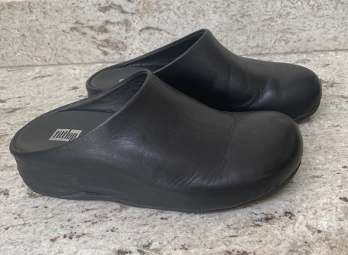 Fitflop shuv black leather - fitflop,